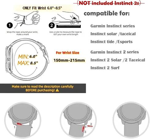 لفرقة Garmin Instinct/Instinct 2 ، حزام مراقبة نايلون ناعم متوافق مع Garmin Instinct Tactical/Tide/Esports/Instinct Solar in Kuwait