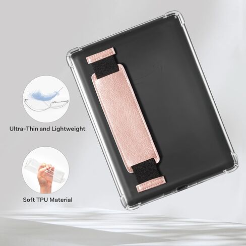 Cobak & Hand Strap Case Case لـ Kindle Paperwhite 12th Gen 2024 (7 ") و kindle Colorsoft Signature Edition (7")-غطاء خلفي خفيف الوزن ومقاوم للخدش in Saudi Arabia