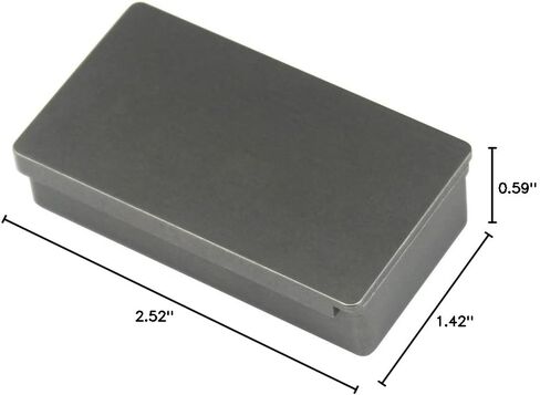 Rectangular Titanium EDC Storage Box Matches Box Outdoor Emergency Survival Box Bushcraft Container in Saudi Arabia
