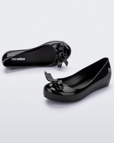 mini melissa Ultragirl Mary Jane Jelly with Bow for Girls, Glitter Pink, 1 in Kuwait