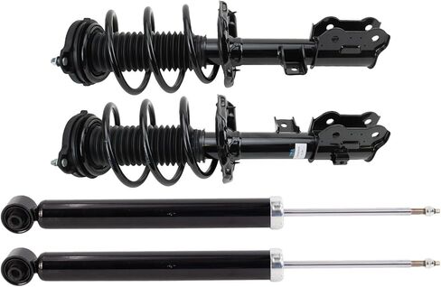TRQ 4 Piece Front & Rear Complete Loaded Strut & Spring Kit Set for 2002-2006 Mini Cooper in Kuwait
