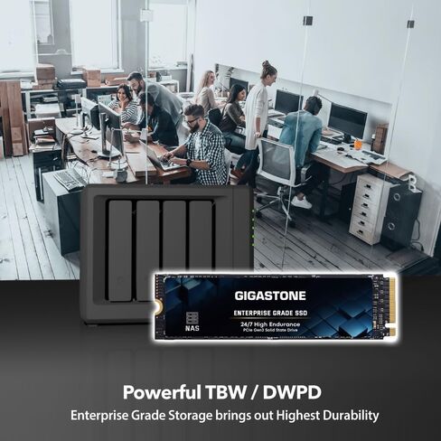 Gigastone SSD 1TB (2-Pack) M.2 NAS SSD 24/7 High Endurance Cache for Network Attached Storage Business Data Center Personal Cloud PCIe 3.0 NVMe NAS Internal Solid State Drive in Saudi Arabia