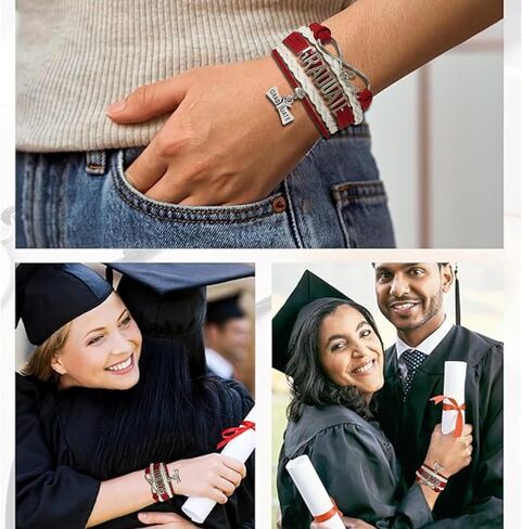 Infinity Collection Graduation Jewelry, Class of 2023 Graduate Bracelet- Perfect Graduation Gift- (10 Colors) in Saudi Arabia