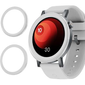 2 Pack Bezel Ring for CMF Watch Pro 2 Smartwatch, Replacement Metal Bezel Protector Case Accessories for CMF Watch Pro 2 Smartwatch for Men Women(Silvery)