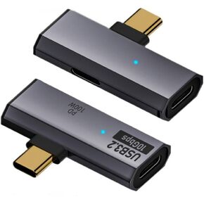 Chenyang 2 في 1 USB C إلى USB 3.2 محول مع ميناء شحن 100W ، USB C 1 ذكر إلى 2 الإناث شحن البيانات محول OTG المحول