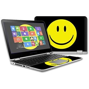 MightySkins Skin Compatible with HP Pavilion x360-13 (2015) Touch Laptop case wrap Cover Sticker Skins Smiley Face