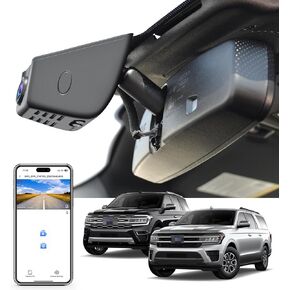 4K Dash Cam Custom fit for Ford Expedition/Expedition MAX 2018-2025, XLT Limited Timberline King Ranch Platinum, Integrated OEM Look, UHD 2160P Video, Easy to Install, App & WiFi, 128GB Card