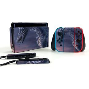 MightySkins Skin Compatible with Nintendo Switch OLED - Dragon Fantasy | Protective, Durable, and Unique Vinyl Decal wrap Cover | Easy to Apply, Remove, and Change Styles | Made in The USA