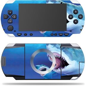 MightySkins Skin Compatible with Sony PSP – Great Whites | Protective, Durable, and Unique Vinyl Decal wrap Cover | Easy to Apply, Remove, and Change Styles | Made in The USA