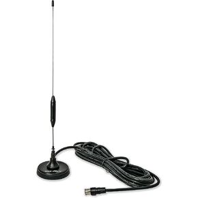 Digital Adjustable Antenna MS-ANT80 - Super Magnetic Disc Mount Indoor Outdoor HDTV Antenna - Clear 1080p HD TV - 50 Mile Signal Range Fast Plug 16.5 ft Long Wire as Seen on Television