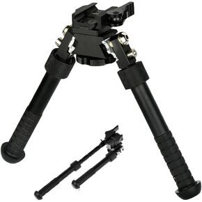 GOTICAL Mlok Bipod for Rifles | Rotated 360 Degrees with 5 Locking Positions | 6.5 to 9 Inch Bipods Height Folding Adjustable Hunting Bipod Fit for Mlok Rail (Black - 1)…