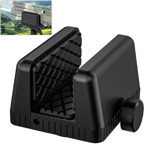 Universal Rifle Clamp Shooting Rest, 1/4" 3/8" Screw Holes, Dual Jaw Clamp for Tripod & Shooting Stick, Aluminum Construction, Ideal for Hunting & Practice