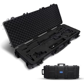 Valkyrie Waterproof Rifle Case with Custom-Fit Pre-Cut Foam for Pistol, .223 & 5.56 Magazine - TSA Approved Rifle Hard Case with Foam, Impact Resistant, Waterproof - Secures Gun Storage and Transport