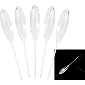Casting Bobbers, 5pcs Clear Plastic Casting Bobbers Bombarda Sinking Fly Fishing Spinning Floats 5g/10g/15g/20g