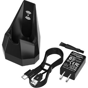 Charger Dock for MANSCAPED 4.0 The Lawn Mower with AC Adapter, MANSCAPED Wireless Charging Base Only Compatible with MANSCAPED Hair Trimmer 4.0, Charging Dock with 4.9FT Power Cord