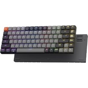 Keychron K3 75% QMK Wireless Mechanical Keyboard, Bluetooth 5.2/Wired Connection Custom Programmable RGB, Hot-Swappable with Low Profile Brown Switch for Mac Windows Linux - Version 3