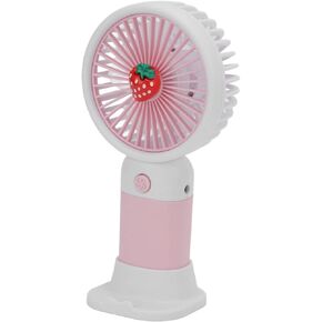 Hand Blowing Portable Rechargeable Strawberry Wow Cartoon Desktop Outdoor Travel Fan