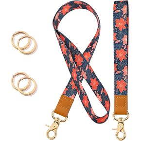 Cool Leopard Wristlet Keychain, Wrist Lanyard Key Chain For Women Men Car Keys Id Holder Card Phone Wallet Camera