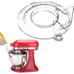 Pouring Shield for KitchenAid Tilt Head 4.5-5QT Mixer,Fit for Stainless Steel Bowls (Only),Food Grade Pouring Shield Mixers Bowl Cover Splash Guard for Kitchen aid Accessories and Attachments,Upgraded
