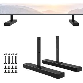 Metal Table Top TV Legs for Samsung, Only for Samsung QN75Q60RAFXZA 2019 Model TV Stand Legs BN96-49091A for Samsung TV Feet No Wall Drilling Easy Installation (Only for Model We Listed)