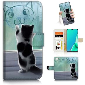 for iPod 7, iPod 6, iPod Touch 7th, 6th Generation, Designed Flip Wallet Case Cover, A23004 Cute Kitten Cat 23004