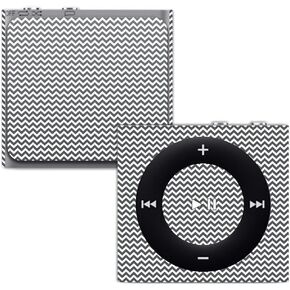 MightySkins Skin Compatible with Apple iPod Shuffle 4G - Gray Chevron | Protective, Durable, and Unique Vinyl Decal wrap Cover | Easy to Apply, Remove, and Change Styles | Made in The USA