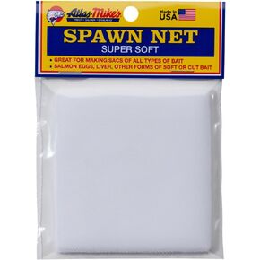 Atlas Spawn NET 3" X 3" - 250 Ct - Ideal for Bait Sacs – Salmon Eggs, Liver, Soft & Cut Bait - Versatile Aquatic Mesh for Fishing Enthusiasts - Premium Quality for Successful Fishing Ventures