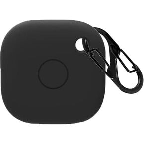 for SmartTrack Link Holder SmartTrack Link Case with Keychain, Anti-Scratch SmartTrack Link Key Chain for SmartTrack Link Accessories for GPS Item Finder Tracker, Black-1 Pack