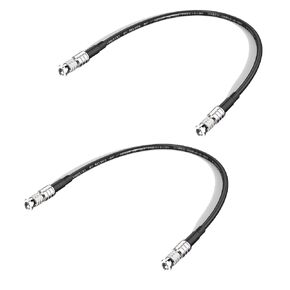Superbat HDBNC Male to HDBNC Male Cable 75 Ohm Precision Flexible Belden 1855A Cable Broadcast-Grade Supports 3G/6G/12G-SDI, for Camera Router Video Switcher (12inch,2-Pack)