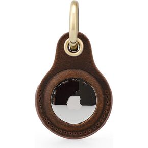 Tusks land Genuine Leather for AirTag Holder, Compatible with Apple AirTag, Anti-Loss Tracker Case for Dogs, Cats, Pets, Keys, Bags, Luggage, Durable & Stylish Accessory