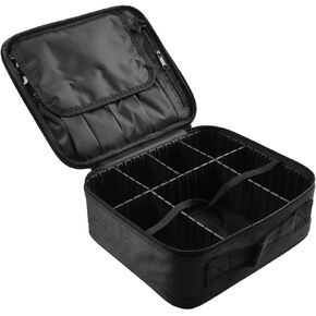 Fishing Reel Organizer, 1860D Oxford Cloth Reel Set Case with Adjustable Dividers,Padded Lining, Multi Carrying Ways for All Type Fishing Reels Fishing Saltwater Trolling(S)