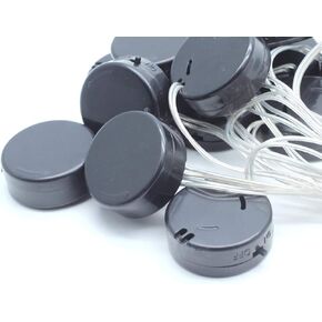 15 PCS Wire Lead Type 3V On/Off Switch Cover CR2032 Coin Button Plastic Holder Case Box