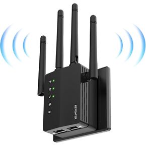 WiFi Extender Signal Booster with Dual Band 5GHz/2.4GHz, WiFi Booster Up to 12880 Sq. ft and 105 Devices, WiFi Booster with Ethernet Port, WiFi Extenders Signal Booster for Home and Outdoors