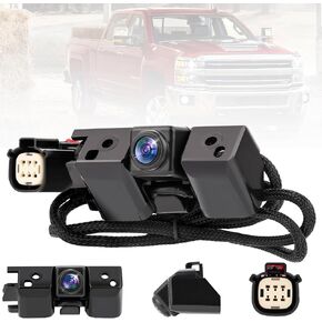 Rear View Backup Camera Compatible with 2014 2015 Chevy Silverado GMC Sierra 1500 2500 HD 3500 HD Replaces Part# 22803702 23306741