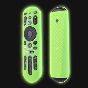 LEFXMOPHY Glow Green Cover for Xumo TV Remote, Silicone Case for Pioneer Xfinity Spectrum Element 764f0000100 Remote Control Protector