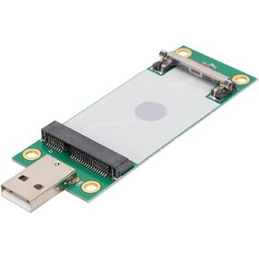 Mini PCIE to USB Riser Card for WWAN Test Adapter Card 3G/4G Module with SIM Card Add USB 4-Wire Input Hole Plate to Directly Weld USB Cable.