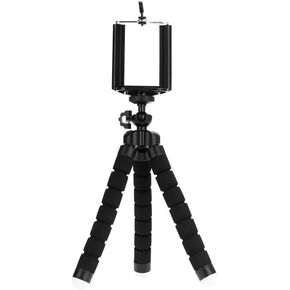 Mini Tripod for Phone Mobile Camera Holder Clip Smartphone Monopod Tripe Stand Octopus Mini Tripod Stativ for Phone, Black