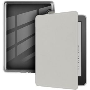 Case for 6" Kindle Paperwhite (7th Generation-2015 Release), Ultra Clear Soft Flexible Transparent TPU Back Cover with Auto Sleep/Wake for Kindle Paperwhite (Model NO. DP75SDI), Light Gray