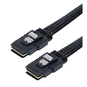 mSAS Cable SFF-8087 Front to 4*SATA for SAS/RAID Controllers, HDD, Backplanes and Server, 9/10/23/24 in.