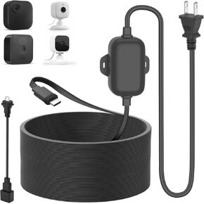 30ft/9m Power Adapter for Blink Outdoor 4 (4th Gen) (3rd Gen) & Blink Mini/Mini 2, Weatherproof Power Cable Continuously Charge Your Blink Camera, No Extra Charger Head Needed