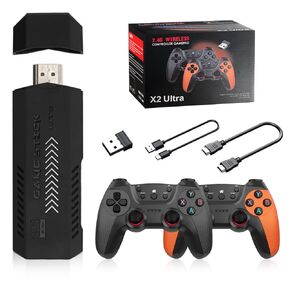 20000+ ألعاب ، 2025 Retro Home Game Console Wireless Double Handle PSP Arcade Double TV Game Complic و Play Video Game Stick ، ​​HDMI Output TV (64g)