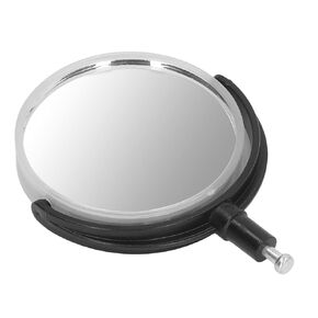 Microscope Reflecting Mirror Light Collection 360 Degree Rotation Microscope Flat Concave Reflector Portable Field of View Expands for Experiments (Plastic Bracket)
