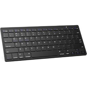 MOFII Bluetooth Keyboard, Ultra-Slim Wireless Computer Keyboard for iPad/iPad Air/iPad Pro/iPad Mini, iPhone, Tablet, Laptop, Compatible with iOS, Mac OS, Android, Windows, Black