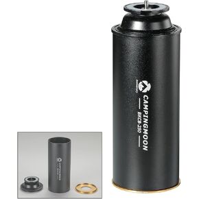 CAMPINGMOON Butane Stove Adapter w/Cassette Gas Can Shape for Standard Camping Canister with EN417 Lindal Valve Small Propane Tank BKCB-250