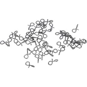 50pcs Fishing Snaps, Black Stainless Steel Fly Hook Lure Snap Fishing Snaps(S) Quick Release Snap Fishing Clips Small Fly Fishing Snaps Fly Fishing Kit Fast Snap Fishing
