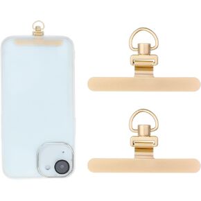 2Pcs Phone Tether Tab Metal Patch 360° Rotatable Universal Stainless Steel Phone Lanyard Universal Phone Lanyard Patch without Adhesive Phone Strap Replacement Part for Cell Phone