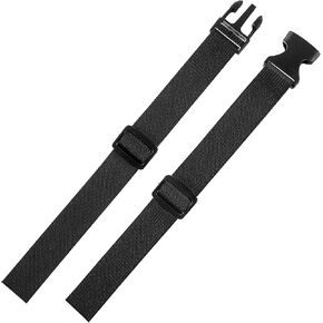 2Pcs Adjustable Backpack Chest Strap Replacement Chest Strap Waist Strap Sternum Strap Chest Harness Secures Chest Belt with Snap Buckles for Fabric Backpack Straps,Black