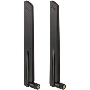Eightwood 2.4GHz 5GHz WiFi Antenna Dual Band SMA Male Antenna (2-Pack) for Car Trailer Backup Cameras Wireless Security Cameras