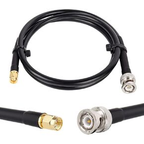 Mookeer SMA إلى BNC Cable 3ft SMA Male to BNC Male Cable SMA BNC Cable RG8X Jumper Cable لتطبيقات RF/الهوائي in Kuwait