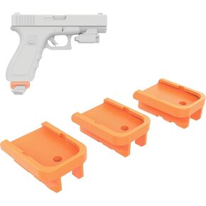 MagMount - Rail Mount Base Plate Replacement | 3 Pack | for Glock and Mantis X2, X3 and X10 | Fits Factory Glock 17 19 22 23 26 Magazines | Glock Magazine Base Plate Replacement